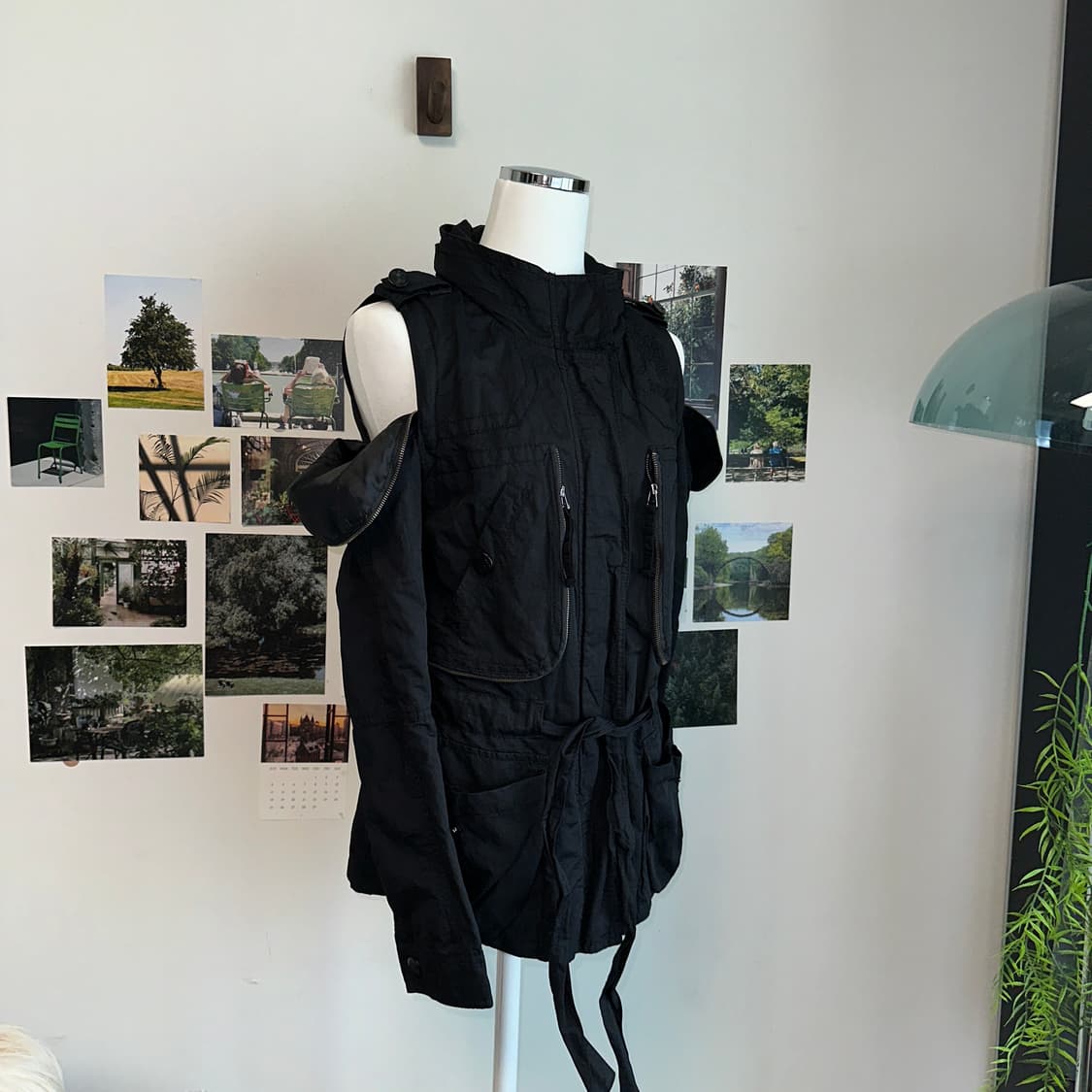 Black y2k silt zipper jacket 상품이미지2