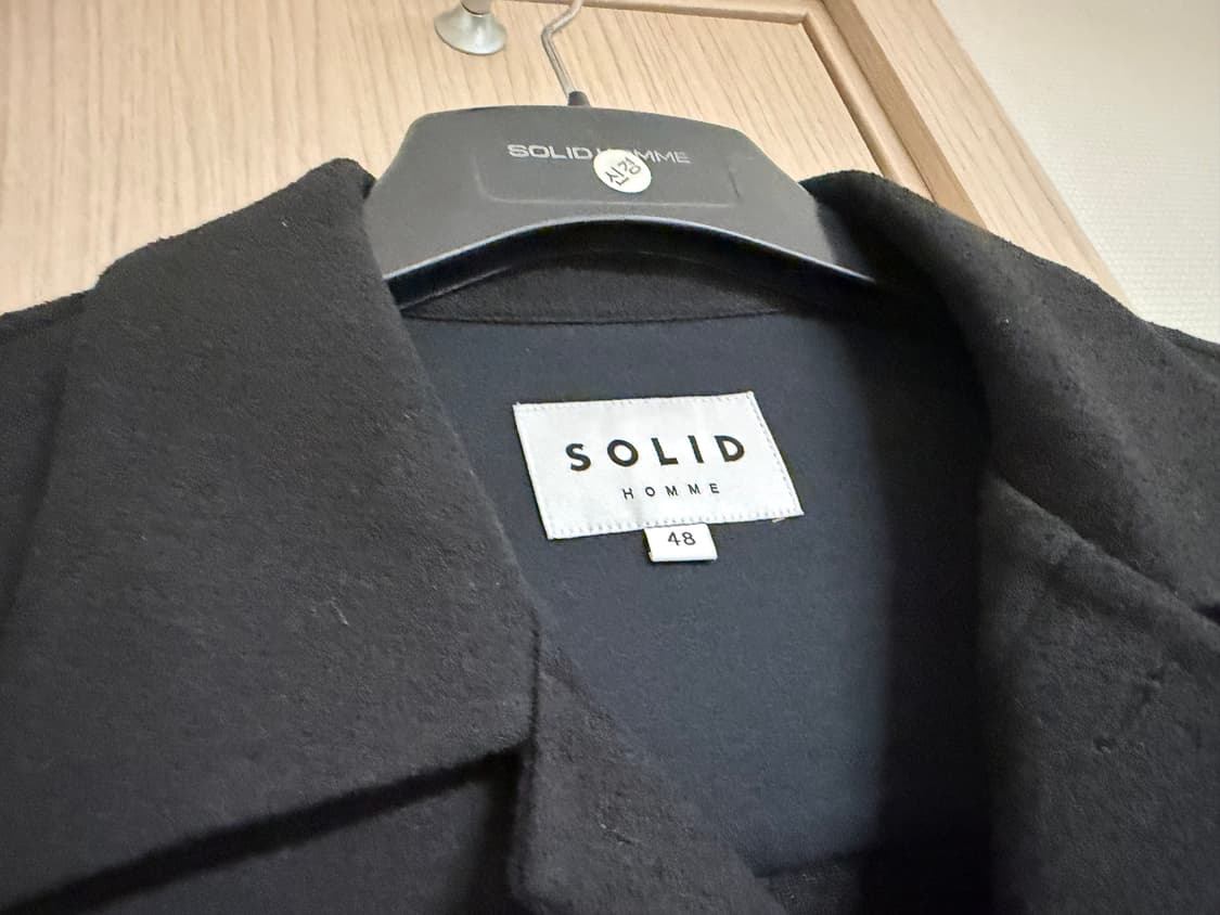 솔리드옴므 / 보카시반팔 셔츠 블랙 / 48 상품이미지3