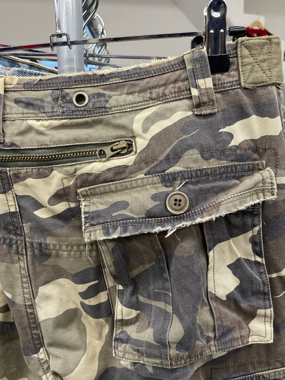 River island 밀리터리 카모 카고 팬츠 상품이미지7