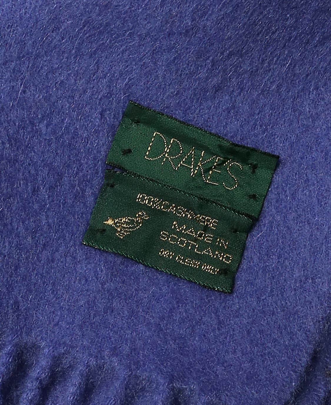 드레익스 [Drake's] 블루 캐시미어 100% 스코틀랜드 머플러 상품이미지4