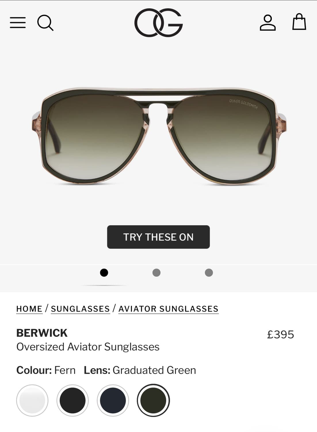 올리버 골드스미스 브릭 안경 상품이미지2