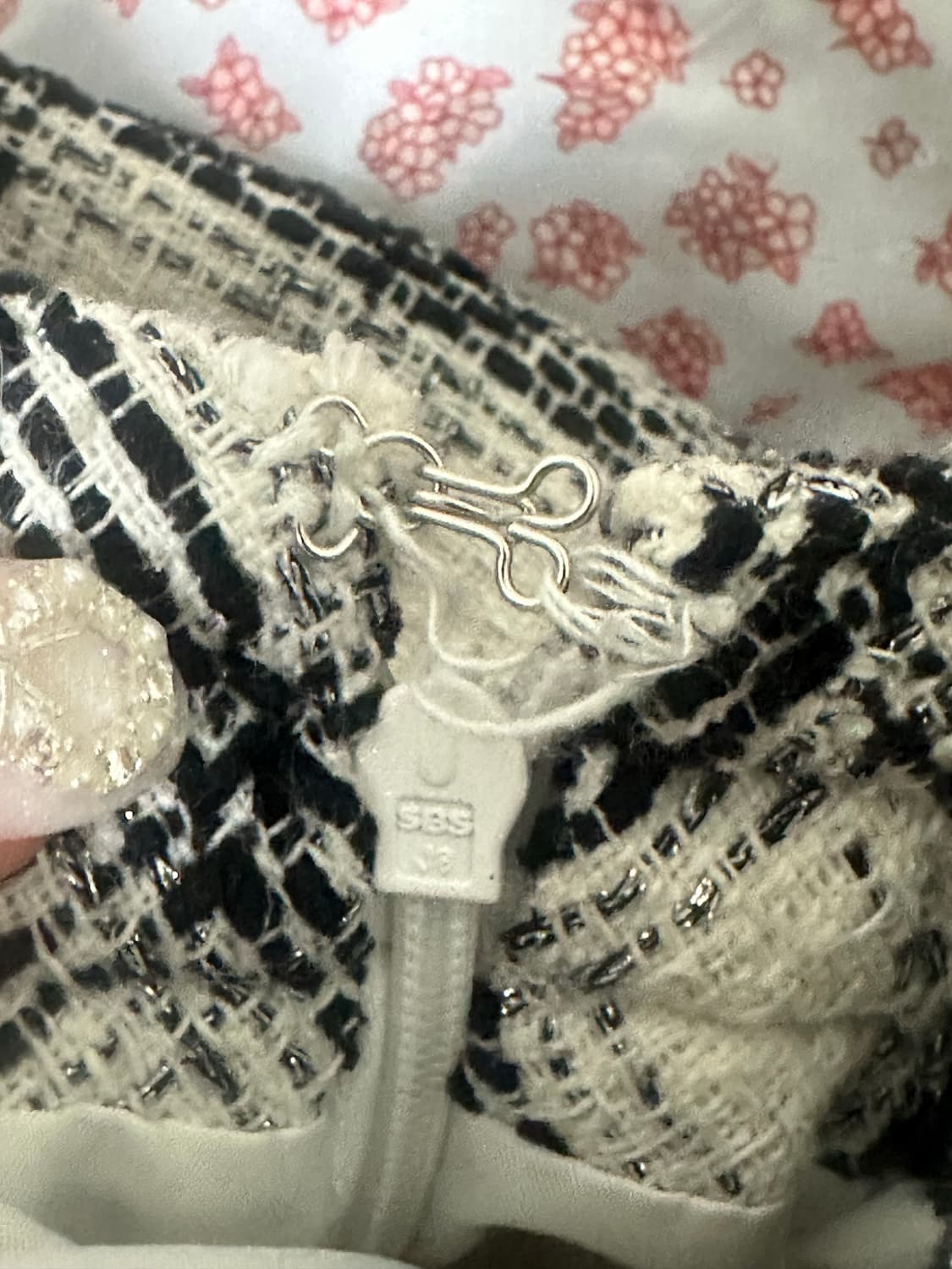 에블린 evelyn 트위드 체크 미니 스커트 grl 그레일 ingni 상품이미지4