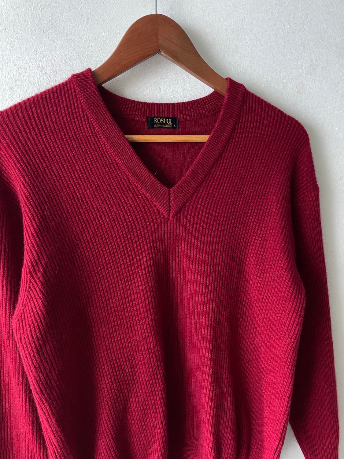 90‘s Vintage Kosugi Wool V-Neck Knit 상품이미지3