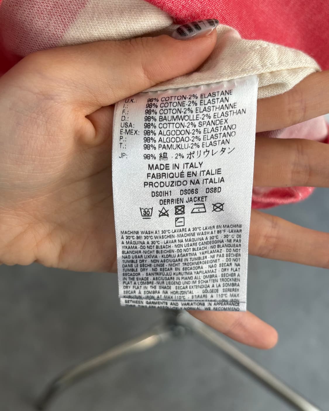 비비안웨스트우드 앵글로매니아 레드 컬러 스트라이프 자켓 상품이미지8
