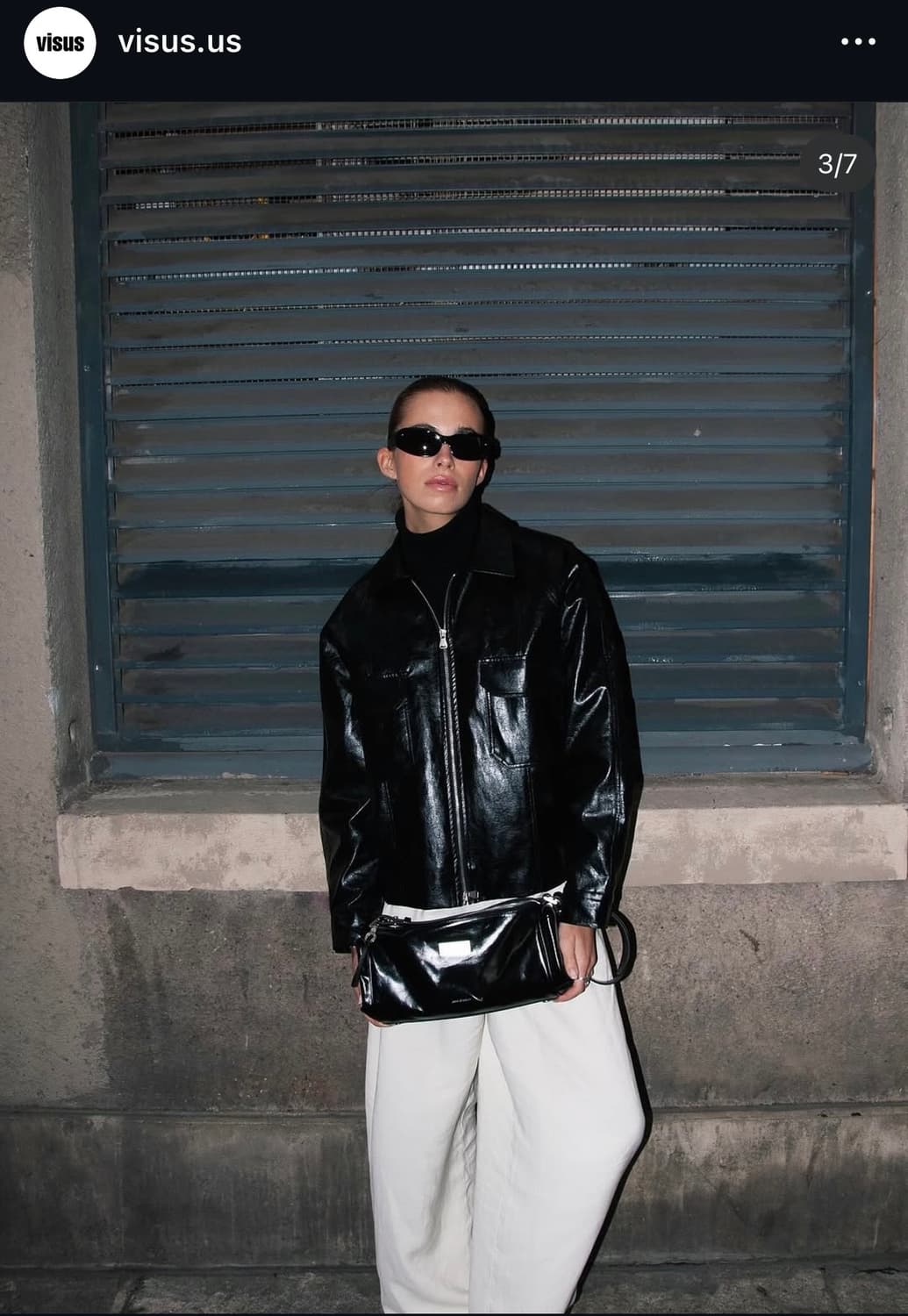 비수스 visus 레더자켓 블랙 상품이미지1