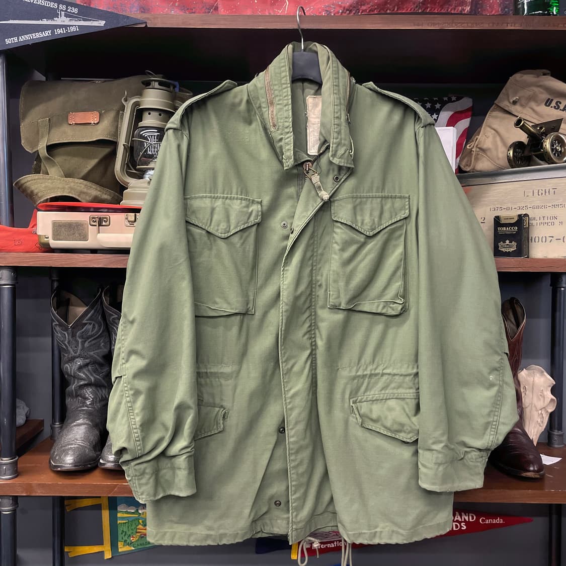 70s 알파인더스트리 M-65 필드자켓 오리지널 밀리터리 야상 N354 상품이미지1