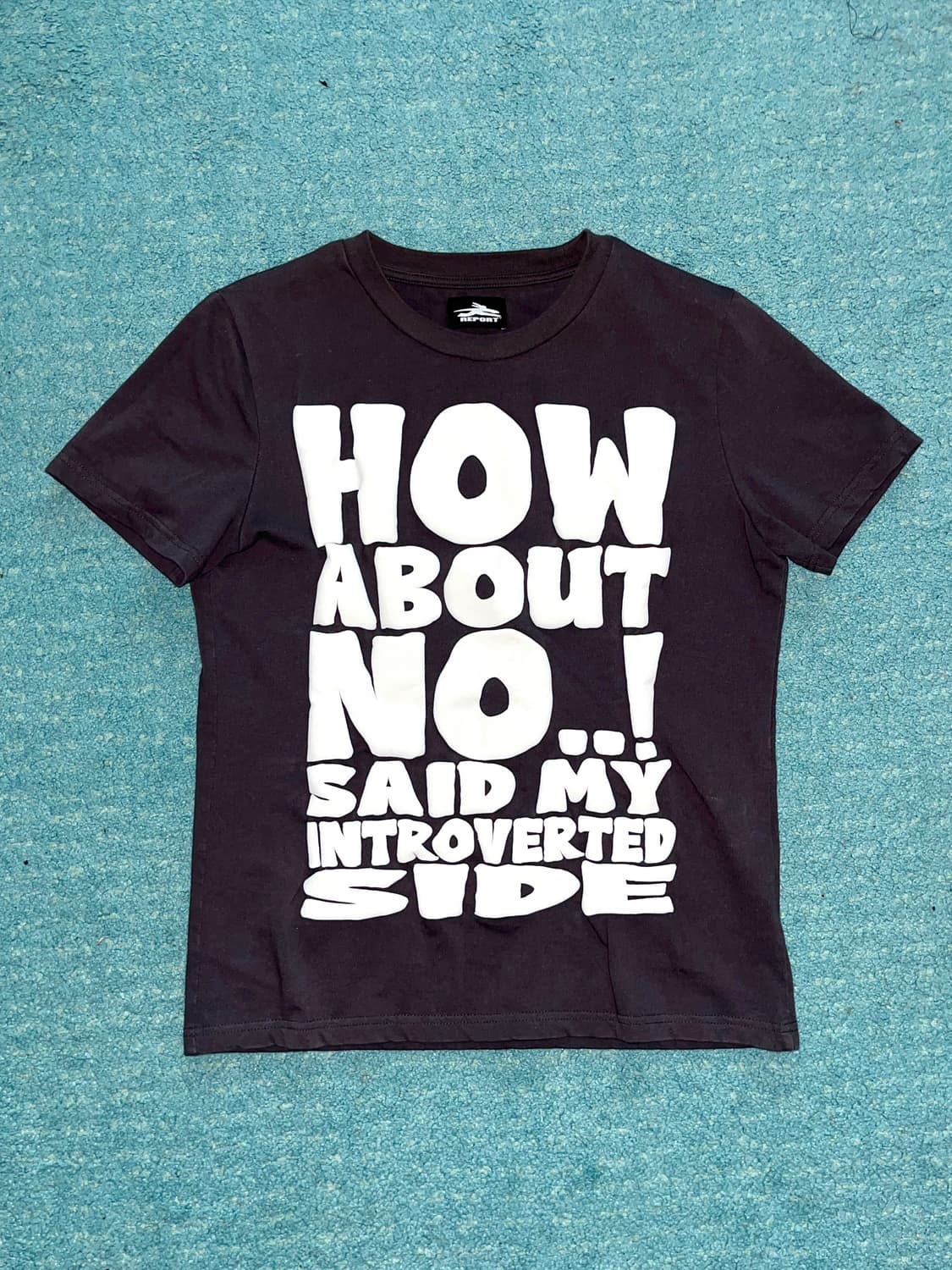 제노리포트 하우어바웃노 티 차콜 HOW ABOUT NO TEE 상품이미지1