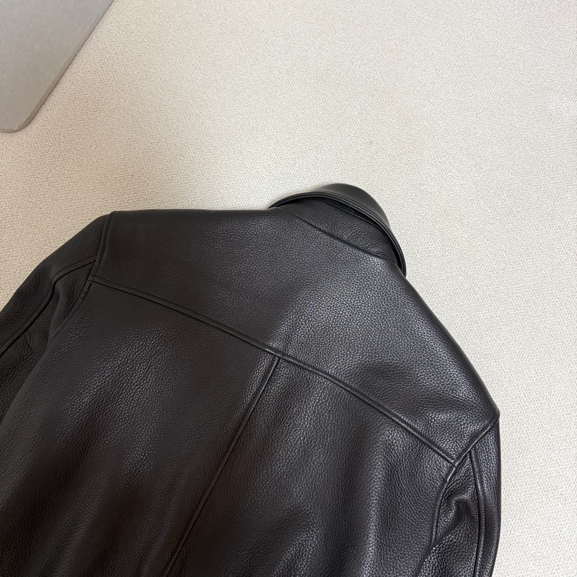 노이어 고트 슈렁큰 레더 블루종 50사이즈 상품이미지5