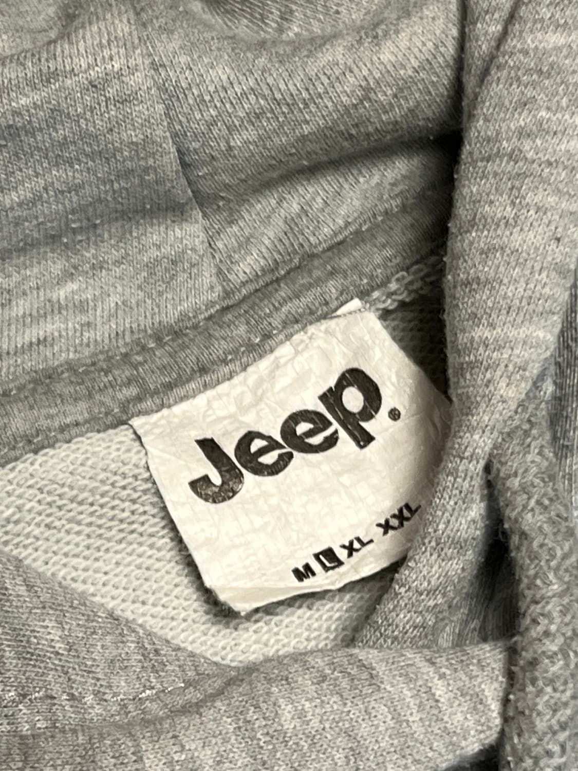 Jeep 지프 기모 빅로고 포켓 후드티 L 그레이 상품이미지3