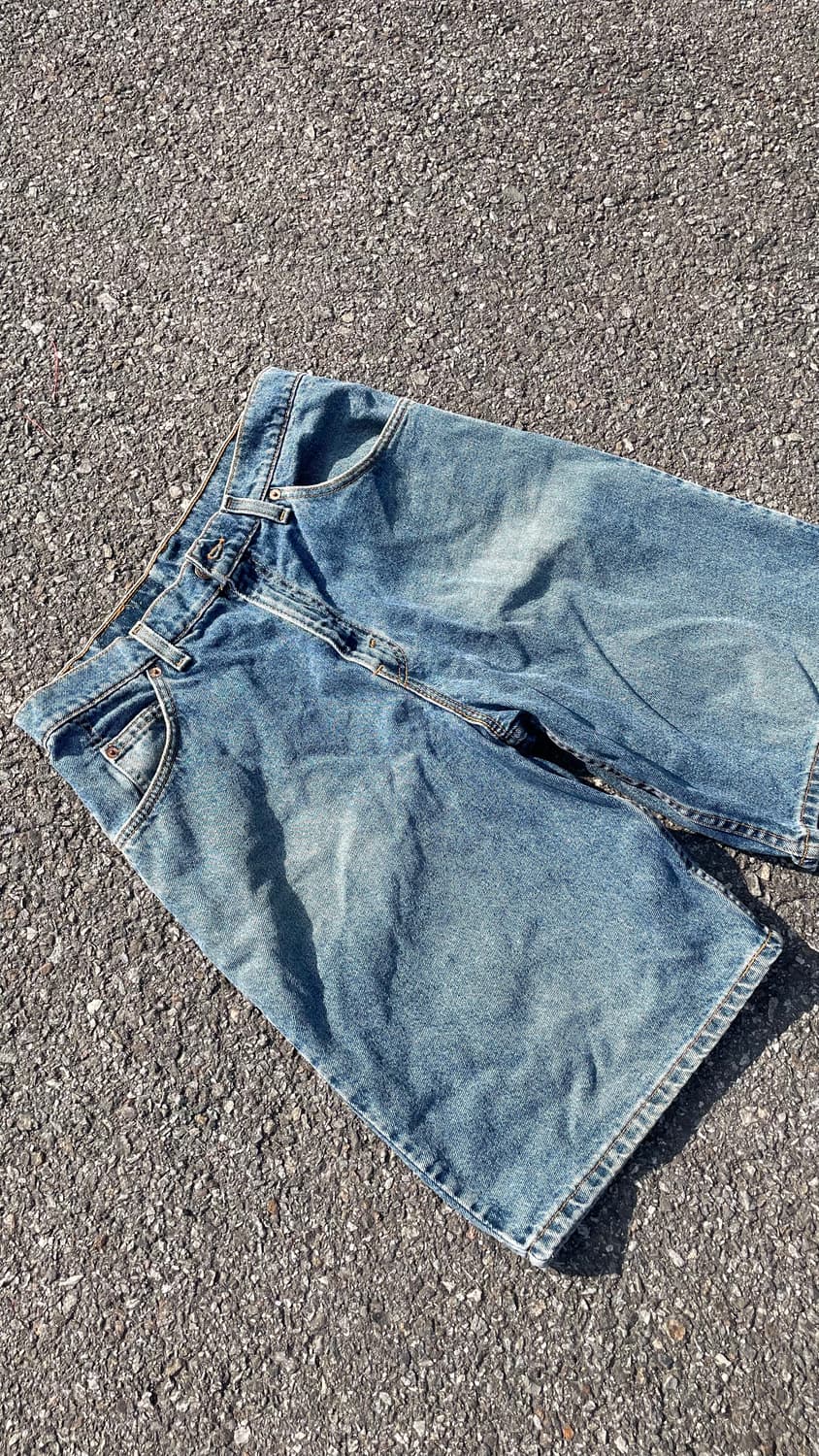 90‘s usa 리바이스 565 와이드 레그 데님 상품이미지3