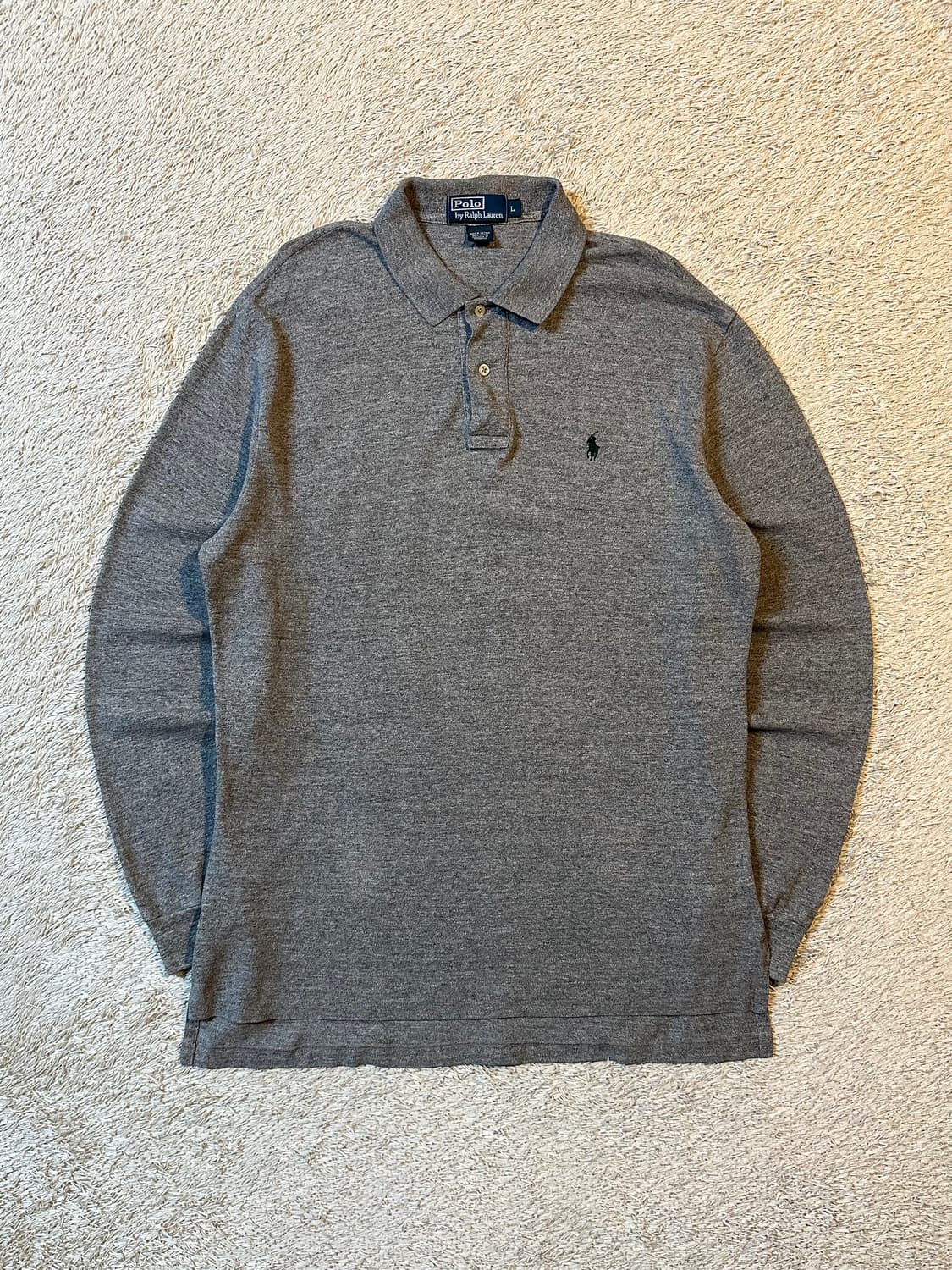 폴로 랄프로렌 그린포니 PK 긴팔 카라티 차콜 상품이미지1