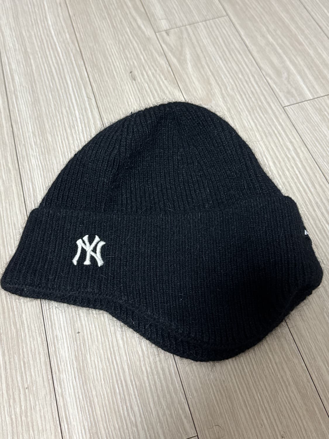 MLB 앙고라 모헤어 이어플립 비니 상품이미지3