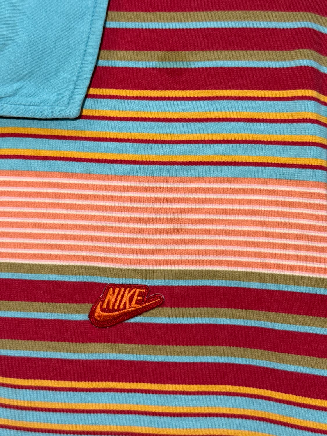 NIKE multi color stripe pk half t 상품이미지8