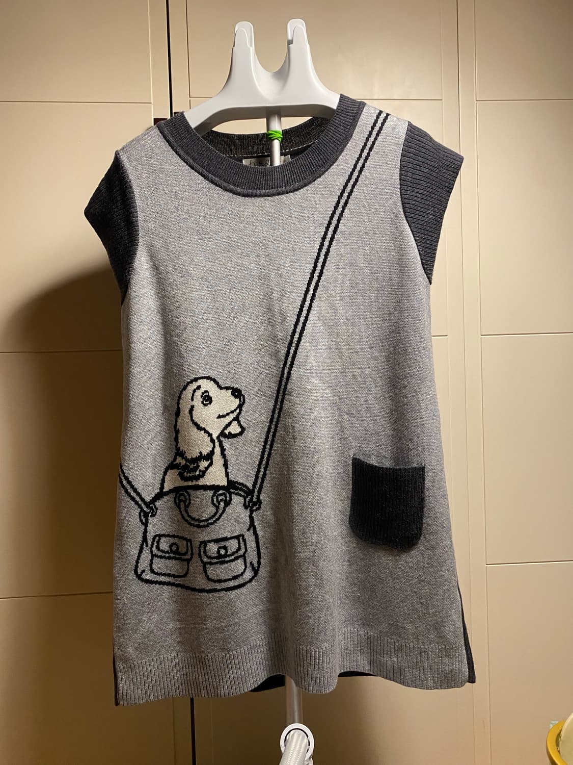 강아지 산책 니트 조끼 상품이미지1