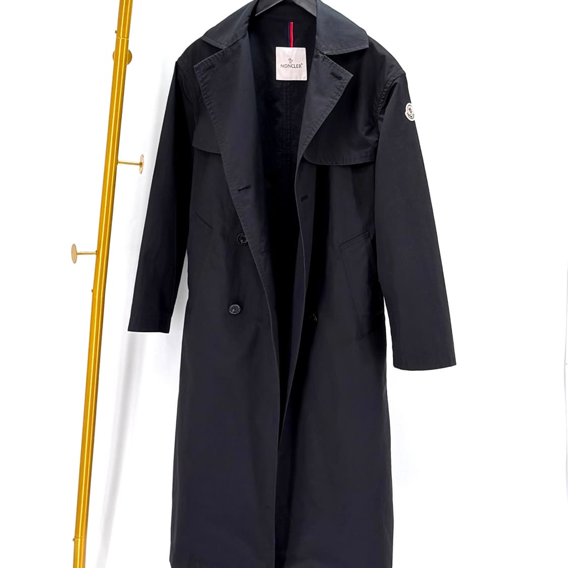 [0사이즈] 몽클레어 스티비덴 더블 여성 트렌치 코트 블랙 상품이미지4
