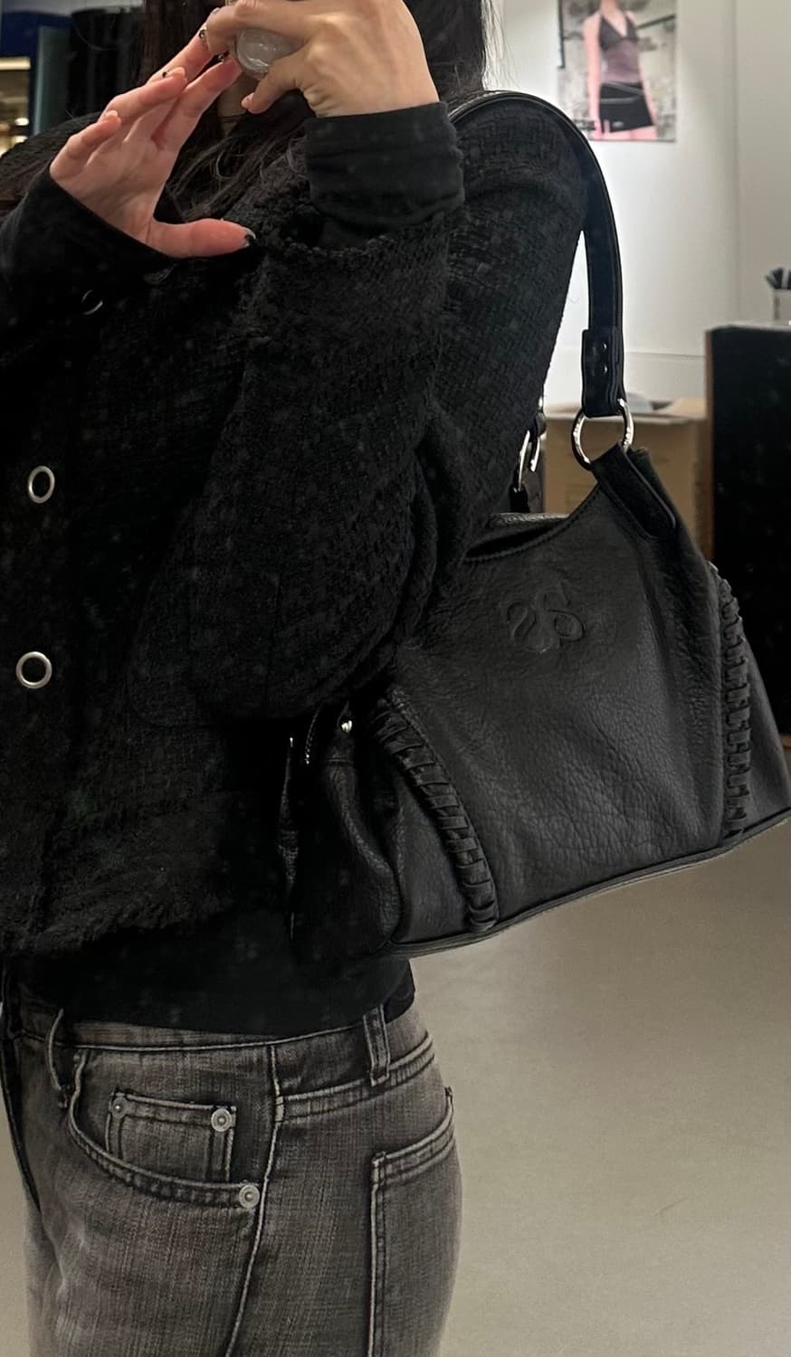 애즈온 보니타 미니백 블랙 상품이미지2