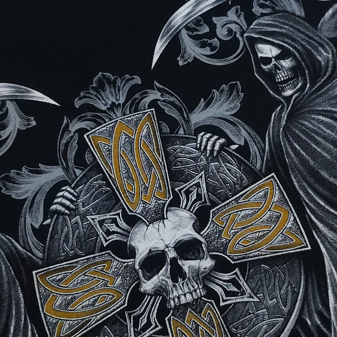 (S)락이글 여름 반팔 티셔츠 Y2K 해골 펑크 락 빈티지 상품이미지5