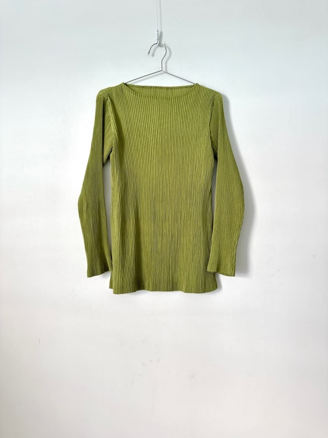 Basic pleats top / apple green 상품이미지4