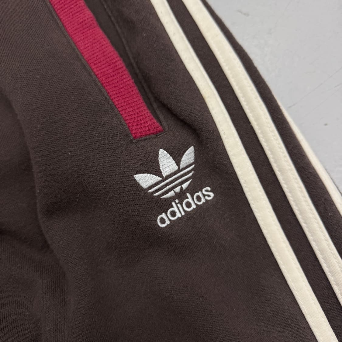 아디다스 파이어버드 초코브라운 코튼 트랙팬츠 상품이미지3