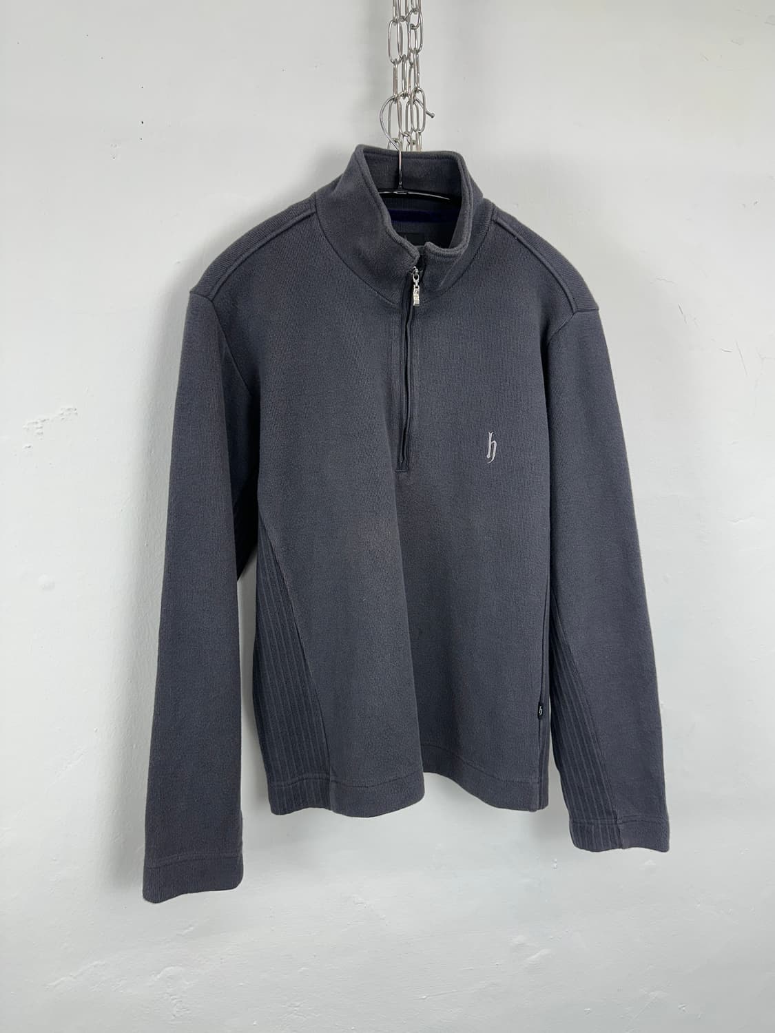 Dj honda charcoal cotton half zip up 상품이미지6