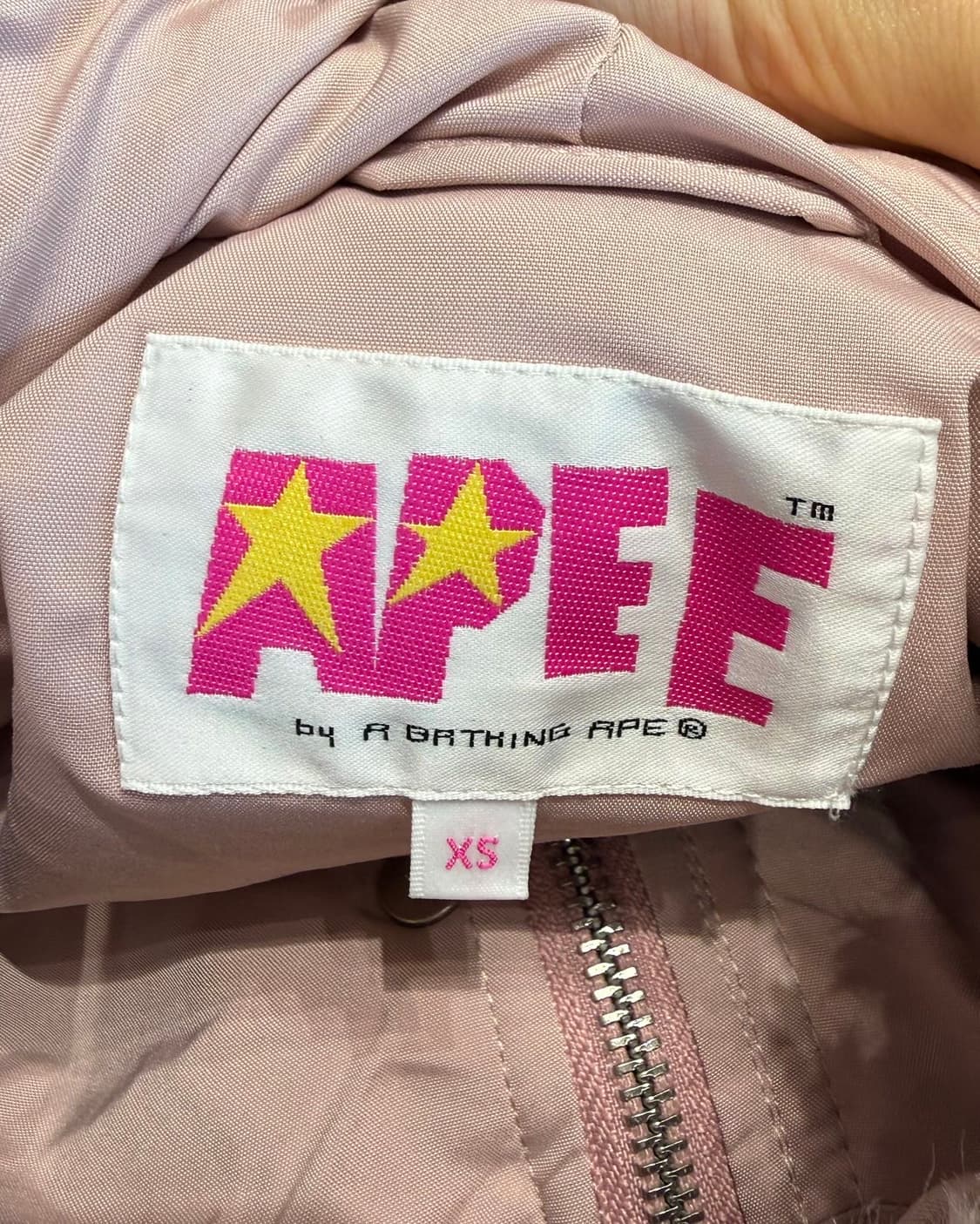 에이프 핑크 셰르파 후디 자켓  상품이미지8