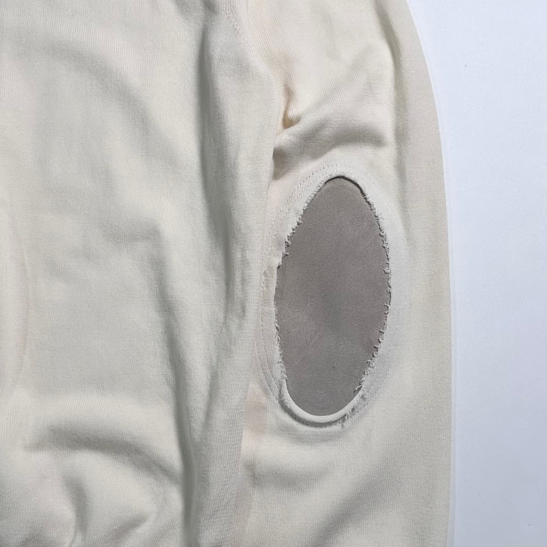 마르지엘라 화이트 엘보패치 니트  상품이미지6