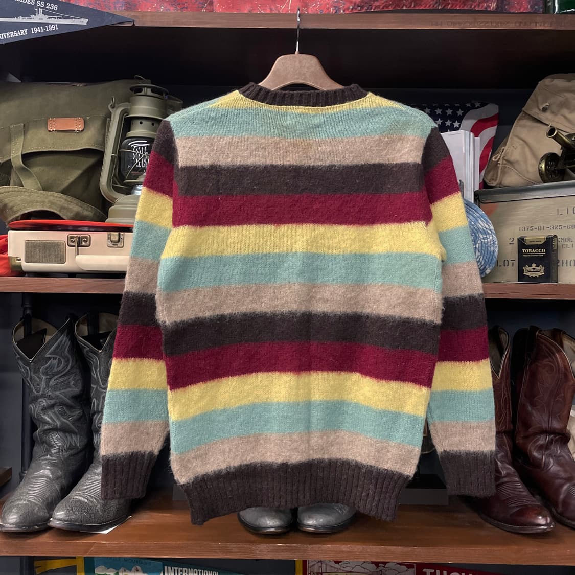 이스트 웨스트 클래식 스트라이프 패턴 니트 스웨터 N34 상품이미지2