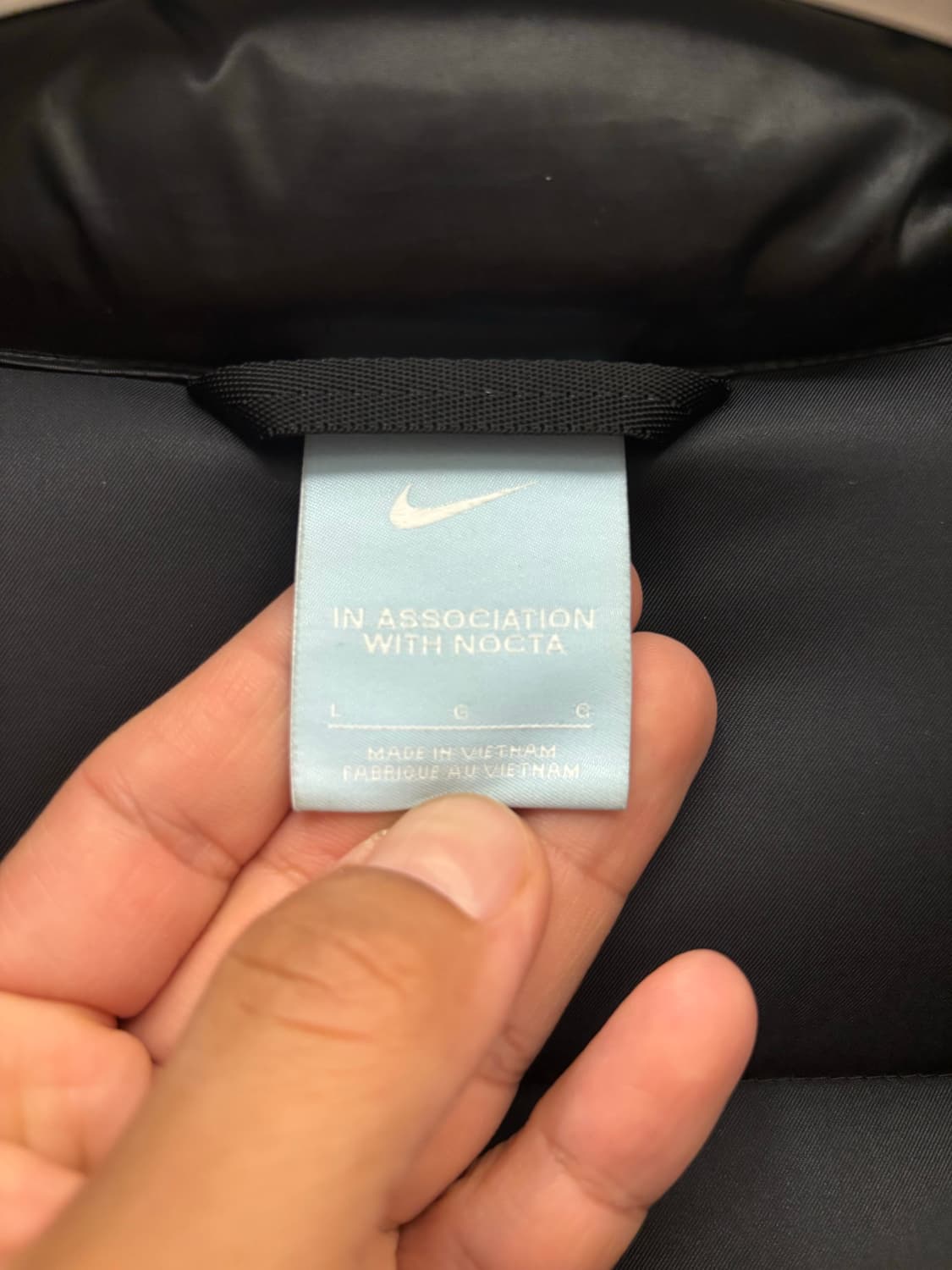 나이키 NOCTA 다운 패딩 블랙 L 상품이미지4