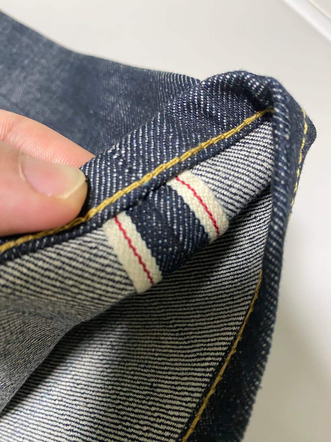 유니폼브릿지 셀비지 데님팬츠 M 딥인디고 상품이미지5
