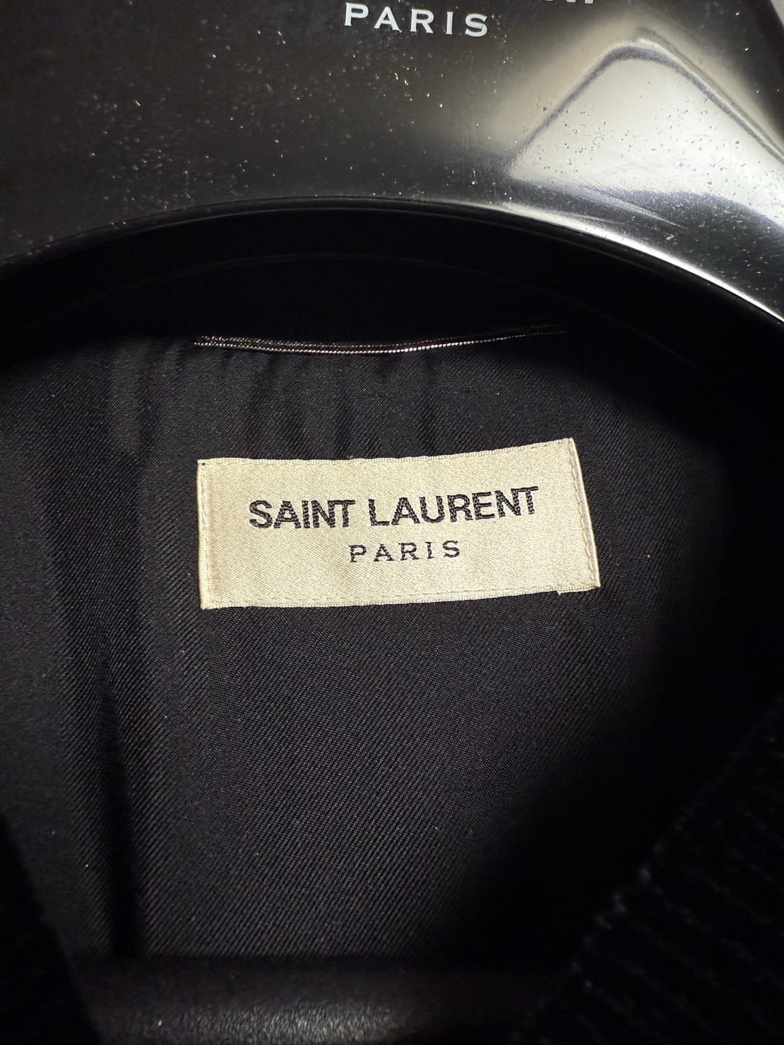 (BTS V 착장)생로랑 바시티 블랙 자켓 상품이미지5