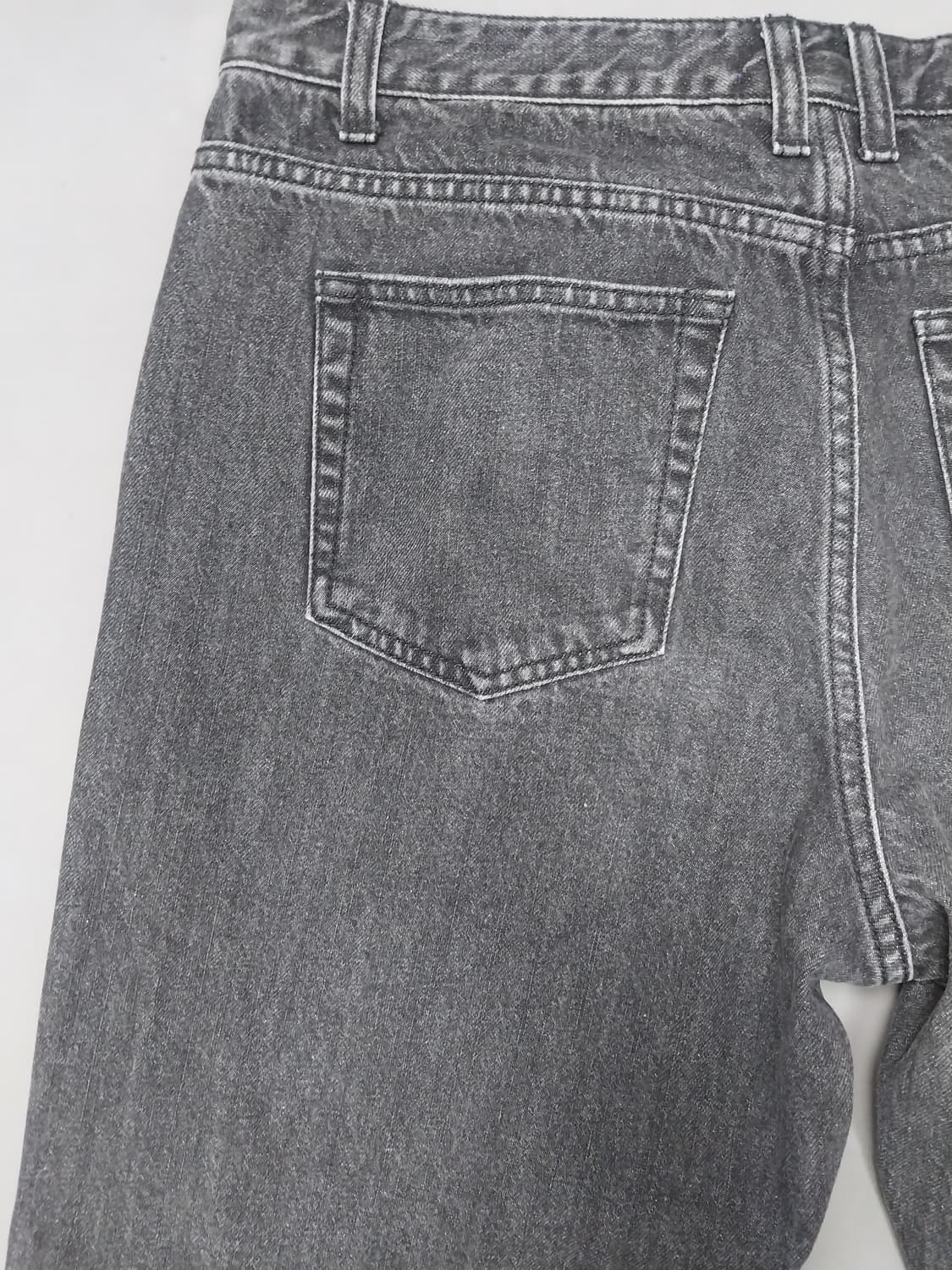 [34] 비슬로우 퍼플 미들지퍼 와이드 블랙진 청바지 상품이미지8