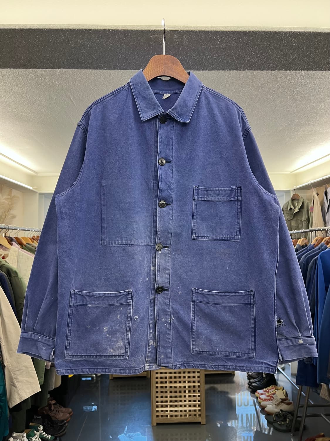 HARD FADED VINTAGE WASHING 빈티지프렌치워크자켓 상품이미지1