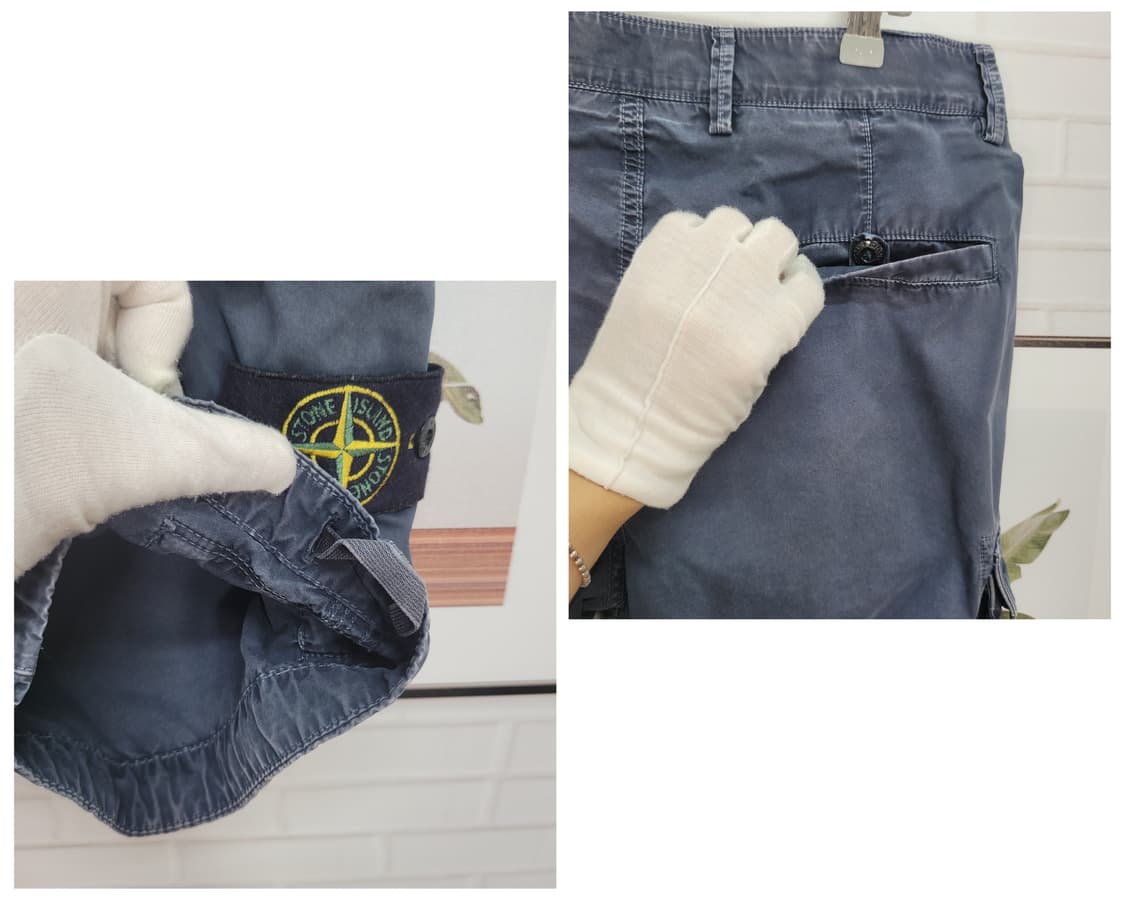 STONE ISLAND 스톤아일랜드 워싱 카고 숏 팬츠 반바지 상품이미지8