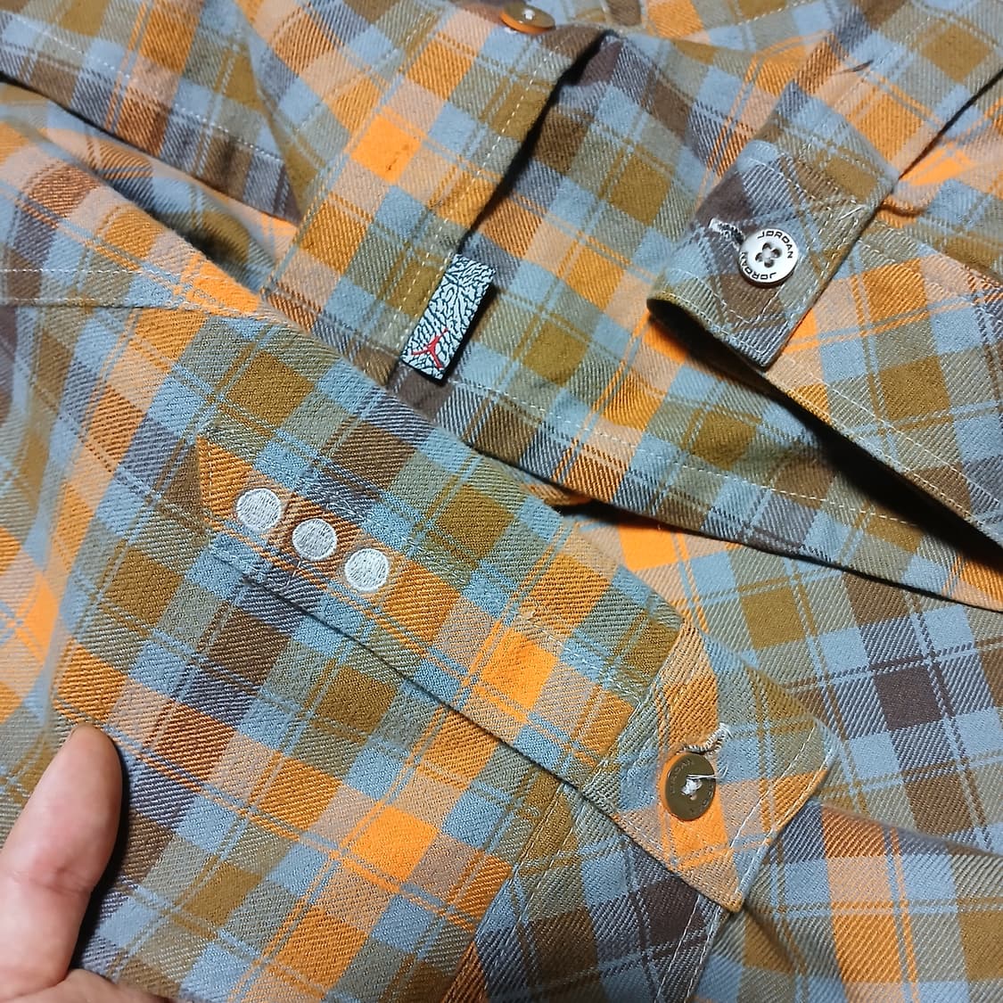 nike 나이키 조던 체크 셔츠 남방 상품이미지2