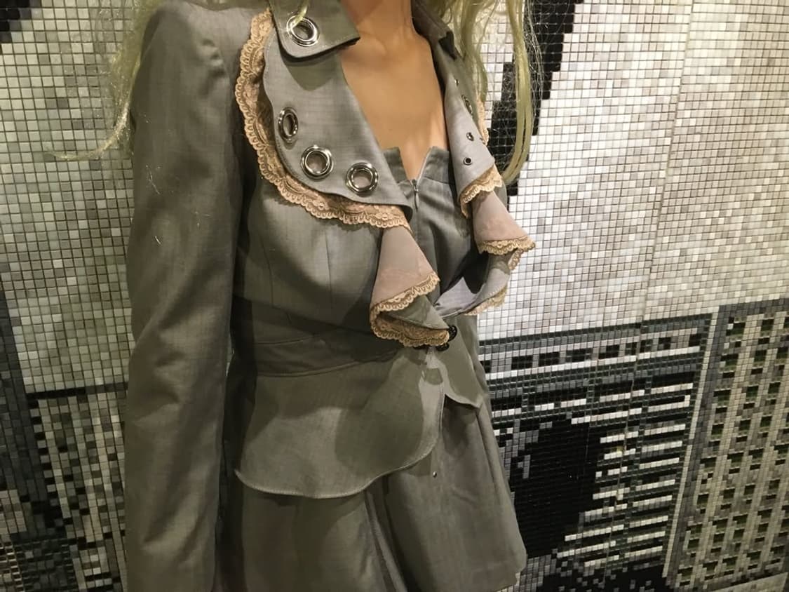 Check eyelet jacket 상품이미지3