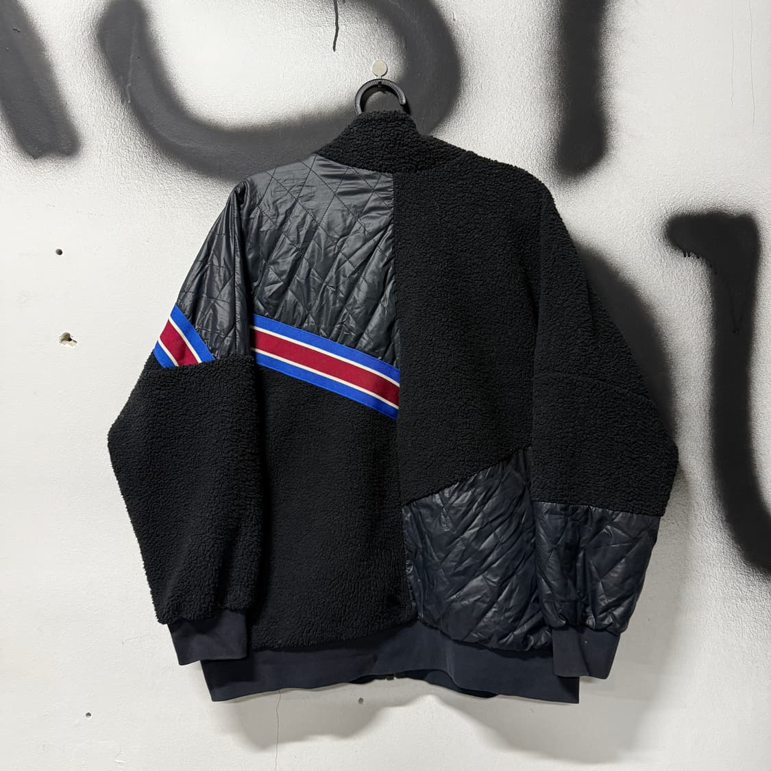 나이키 올드스쿨 플리스, 퀼팅 디테일 배색 집업 자켓 상품이미지2