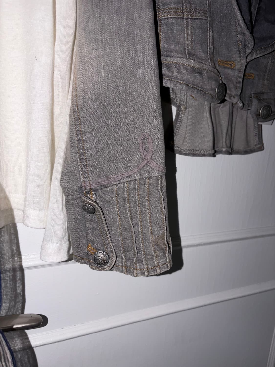 빈티지 데님 크롭 자켓 상품이미지2