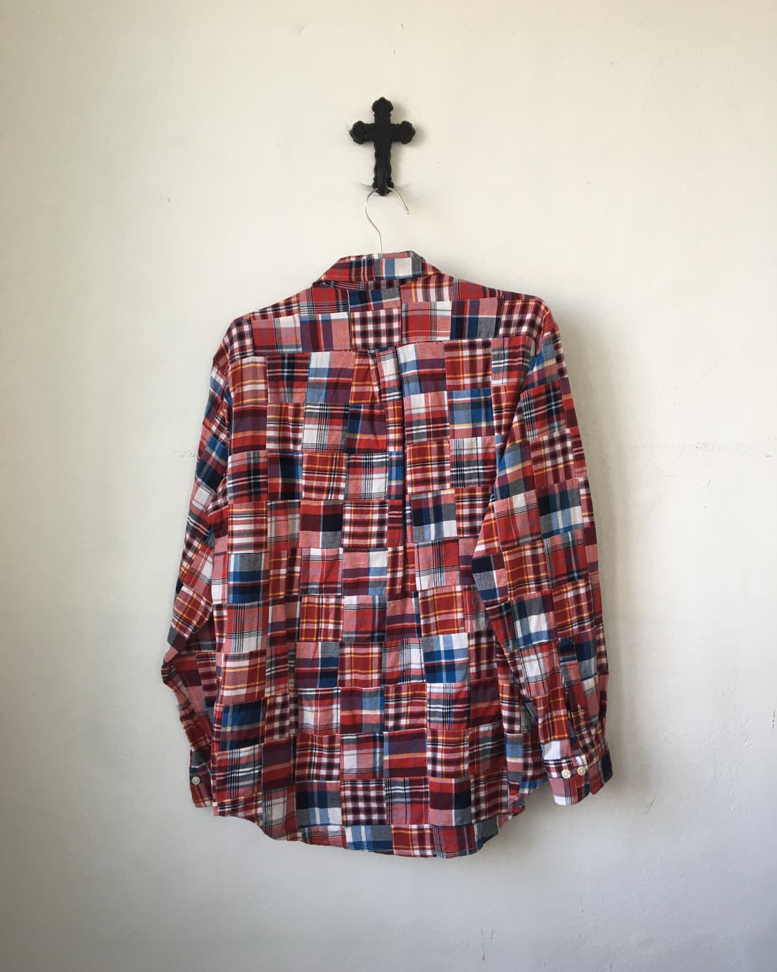 check pattern patch point shirt 상품이미지3