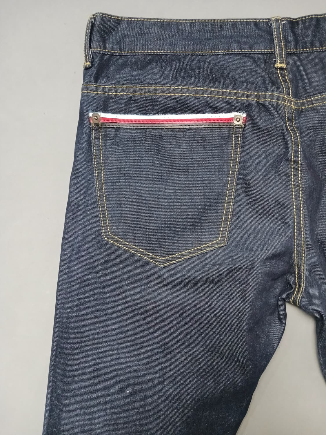 [36] 빈티지 D2 진청생지 삼선 레귤러진 청바지 상품이미지8