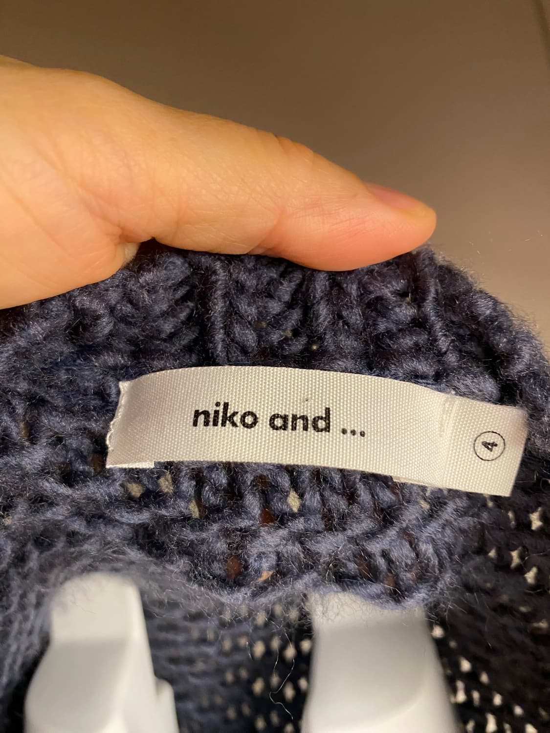 니코앤드 꽈배기 니트 가디건 사이즈4 상품이미지6