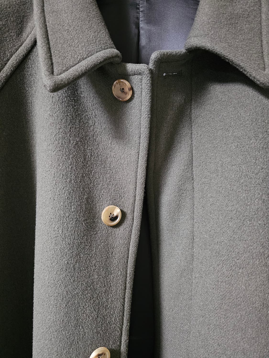 브라운야드 발마칸 올리브그레이 롱코트 21fw(가장 이쁜시즌) 105 상품이미지2