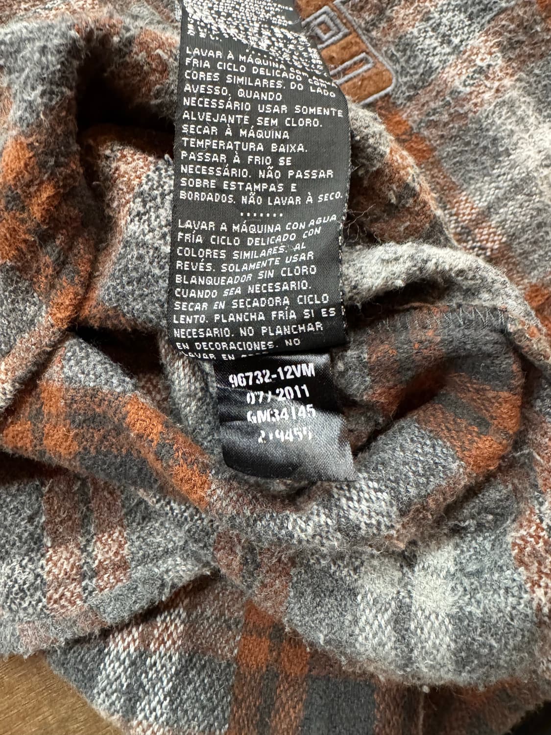 2XL)할리데이비슨 빈티지 자수 플란넬 체크 긴팔셔츠 상품이미지8