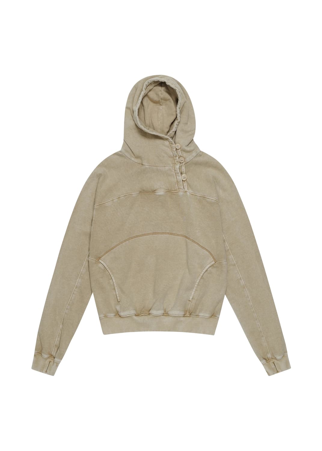 3) hyein seo button hoodie sand 상품이미지1