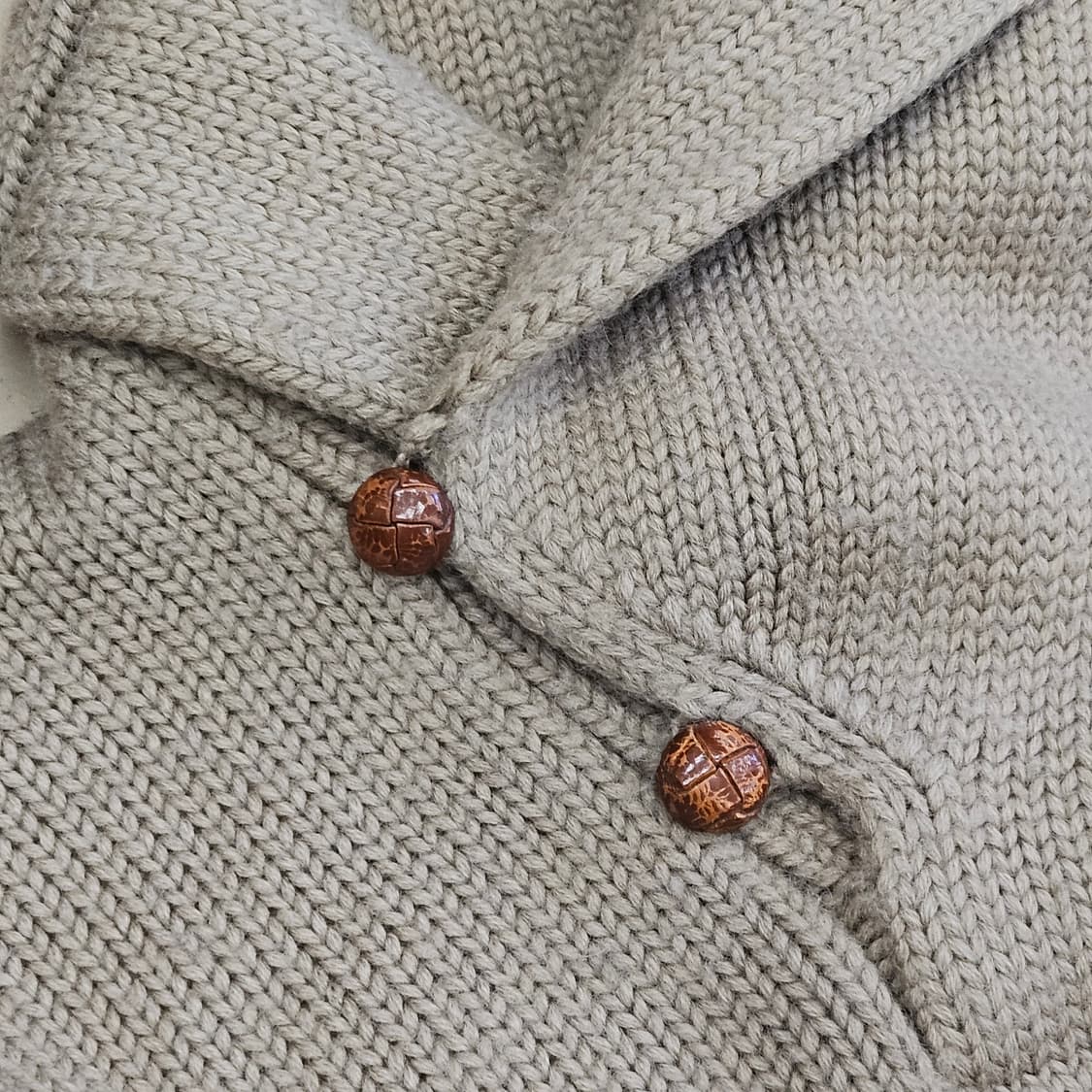 폴로 랄프로렌 울 숄카라 니트 헤비울 빈티지 M~L 상품이미지3