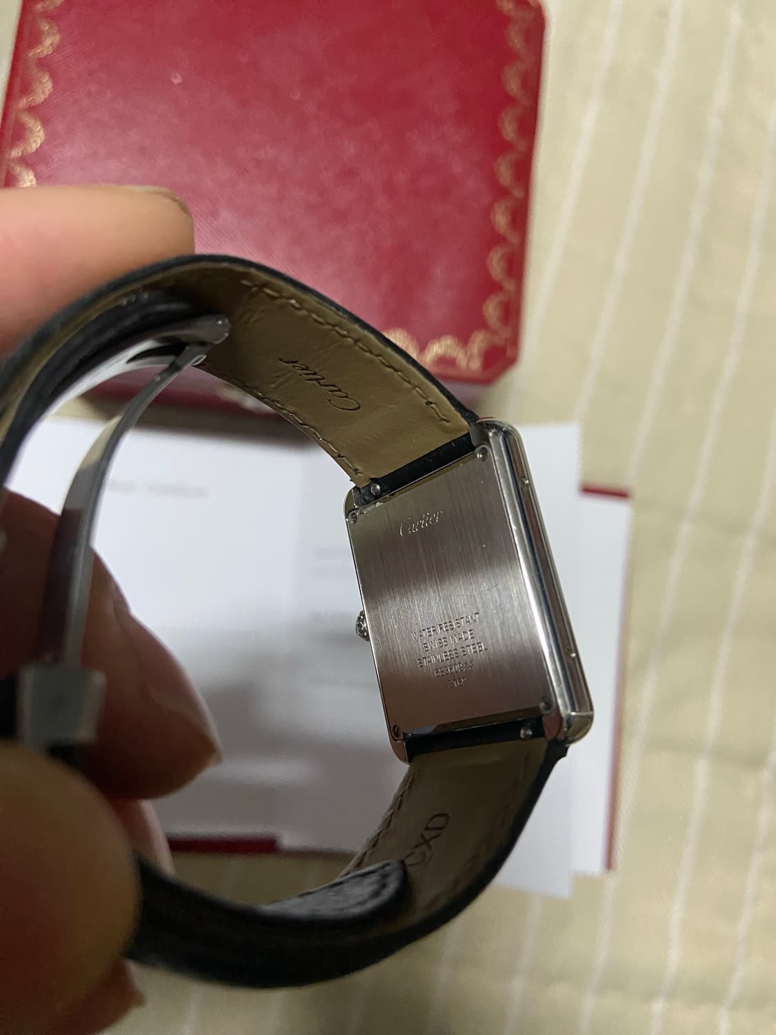 까르띠에 탱크 솔로 라지 2017 풀구성 상품이미지6