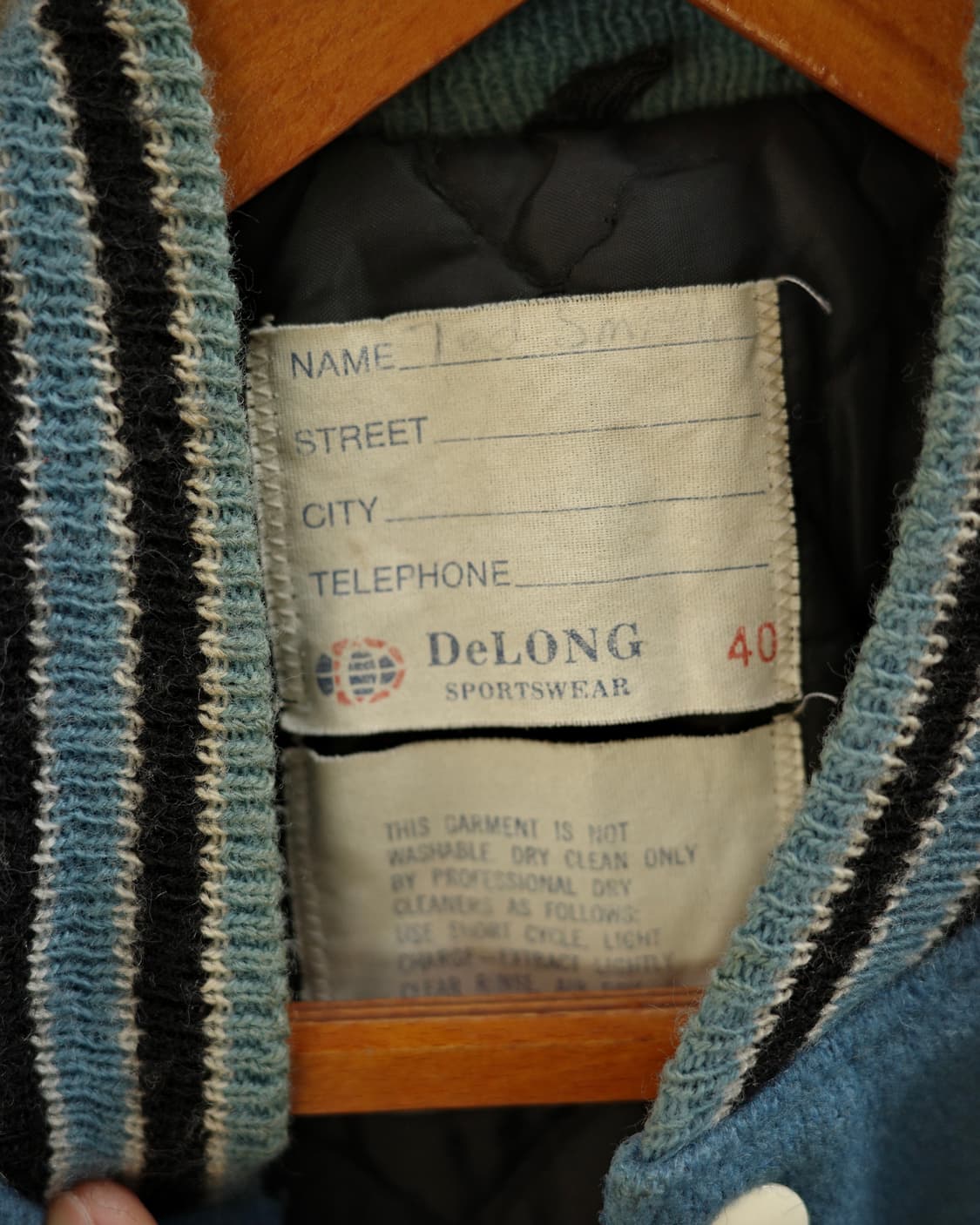 80‘s Delong 에이징 레터맨 자켓 상품이미지5