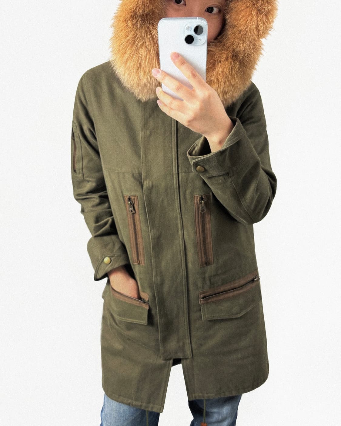Laula fox fur field Jacket 상품이미지8