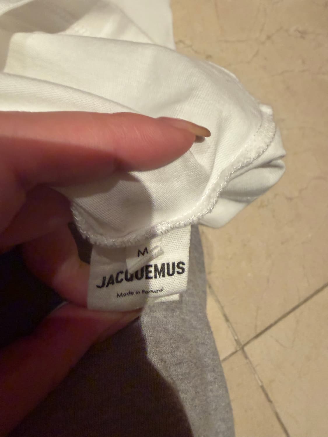 Jacquemus 화이트 반팔 티셔츠 M 상품이미지4