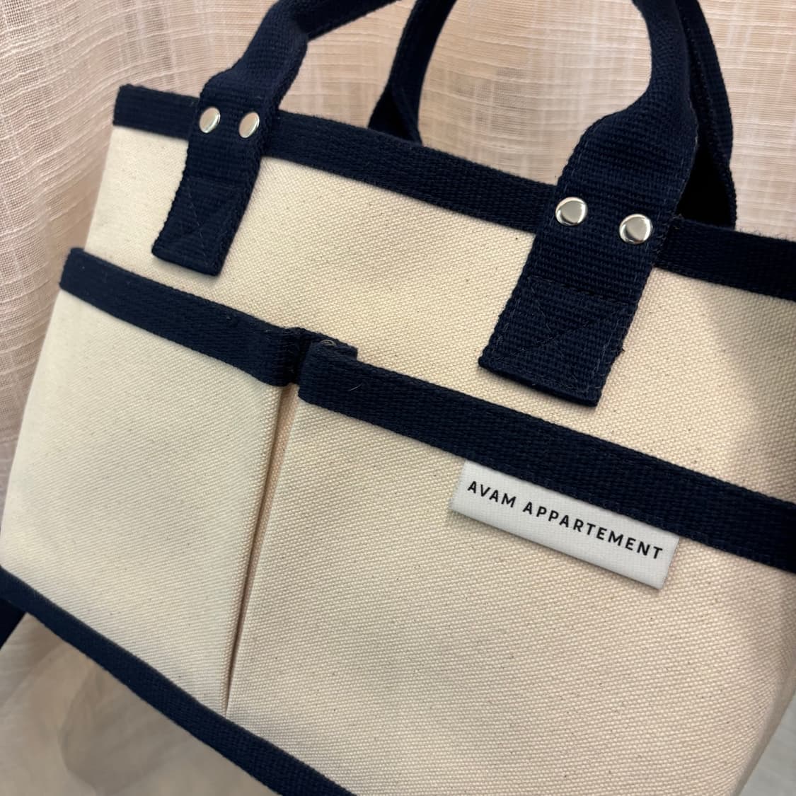 아밤 아파트멍 정유미 텀블러백 캔버스 토트백   상품이미지4