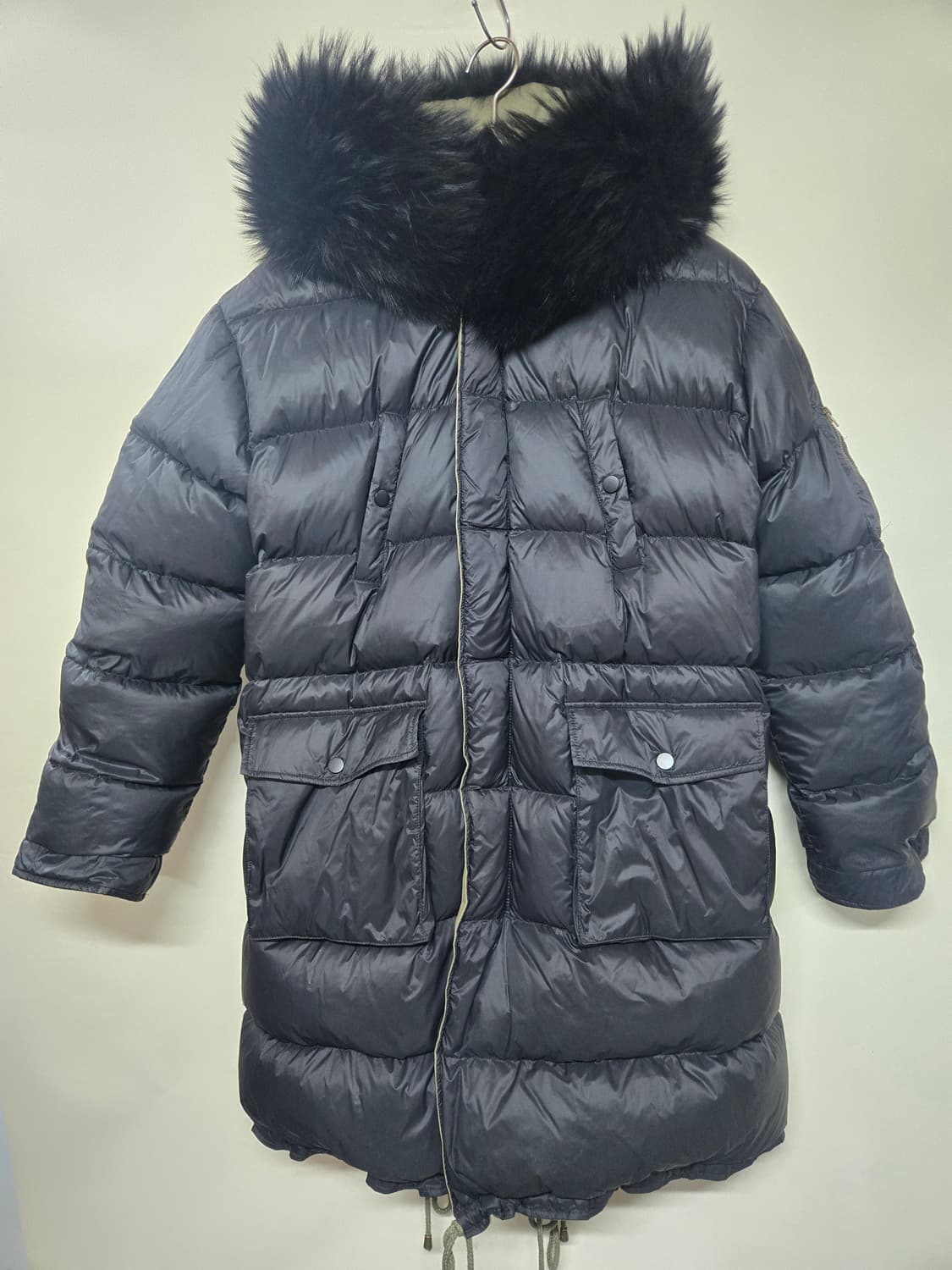 mimiciel미미씨엘 리버시블 야상패딩 여66 카키색/블랙 상품이미지4